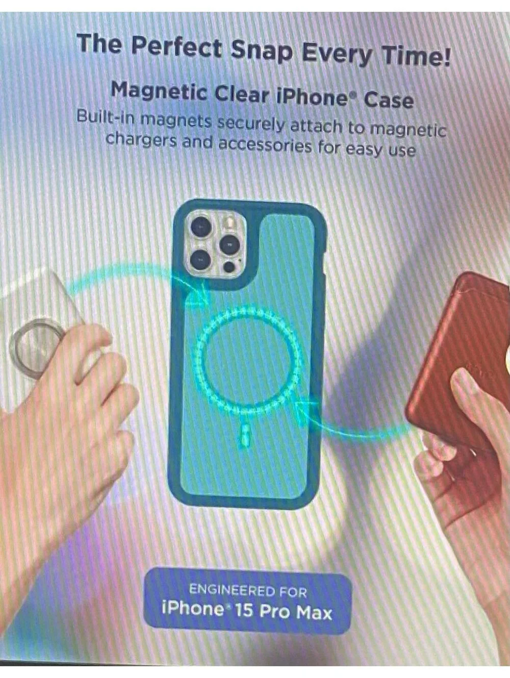iHome Velo Magnetic Case for iPhone 15 Pro Max Dark Blue